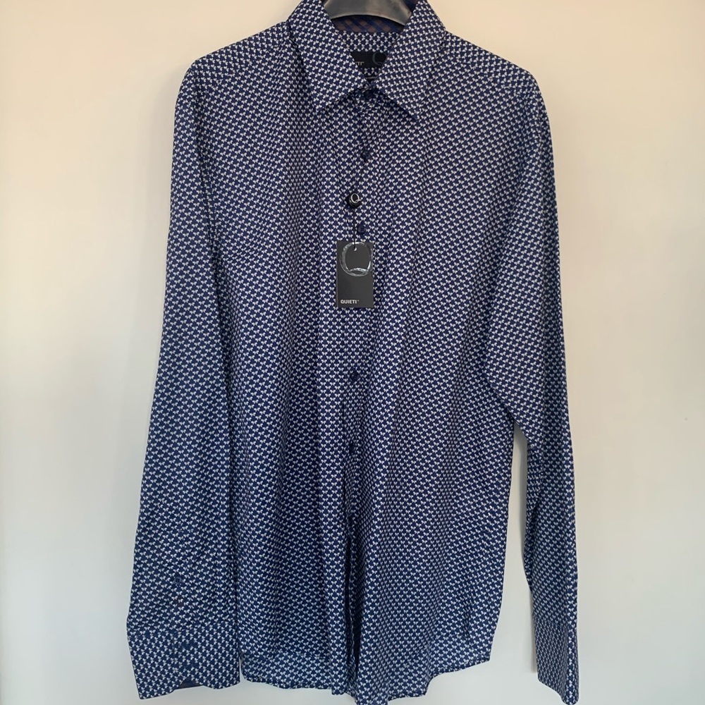 Quieti Printed Long-Sleeve Woven Shirt Men’s L